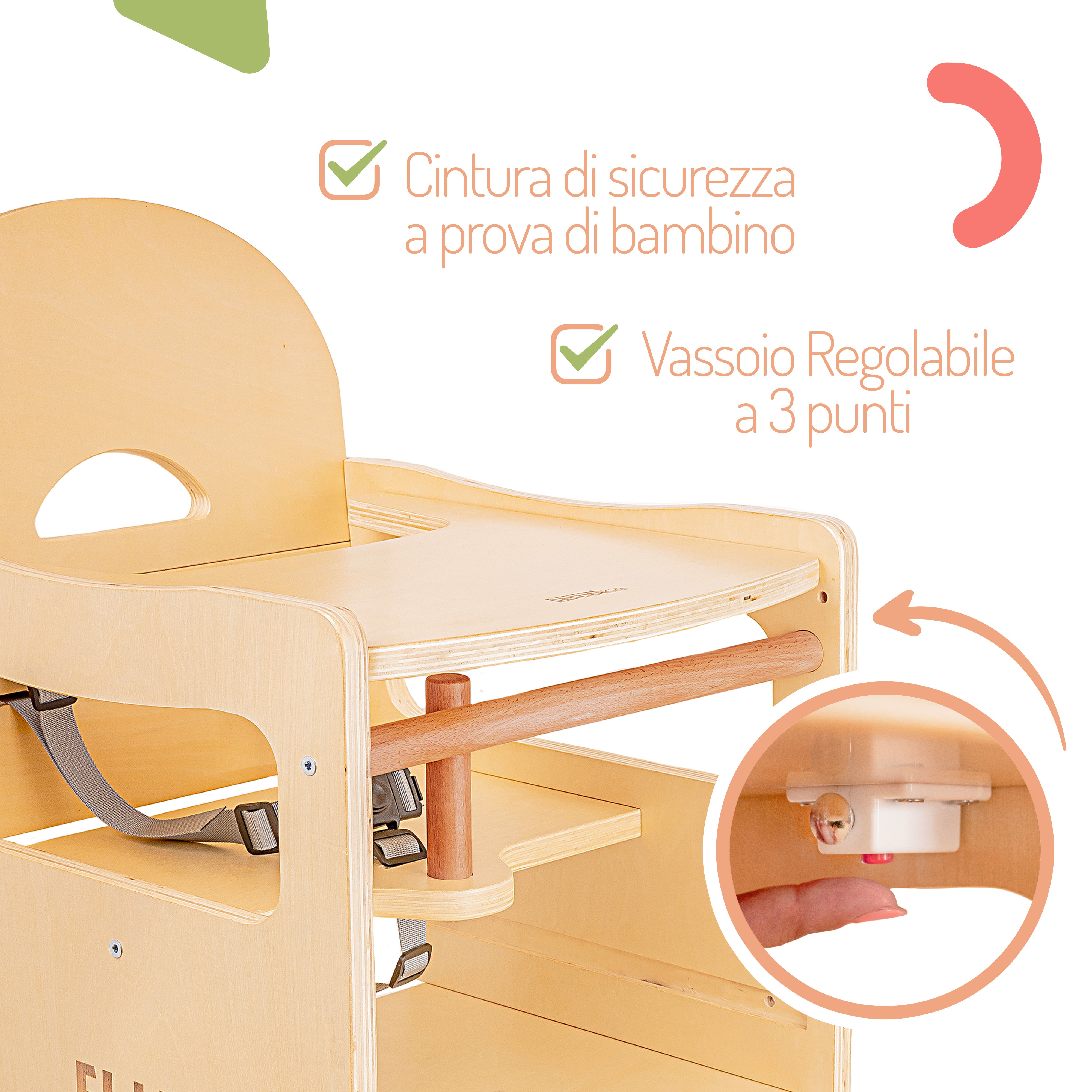 FLIP FLAP - Torre Montessoriana e Seggiolone Pappa 2 in 1